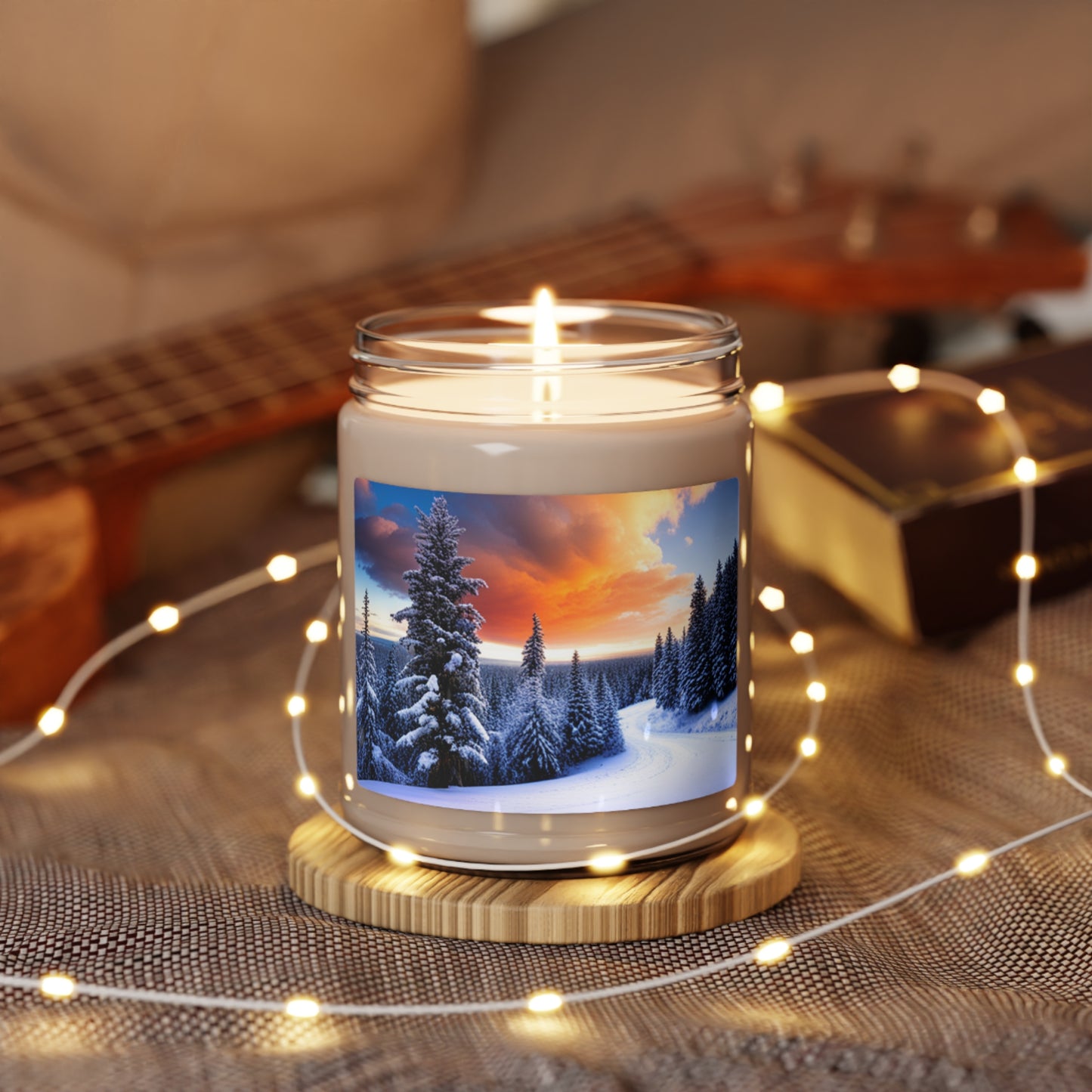 Scented Soy Candle, 9oz - Tree dots Wotton-Waven