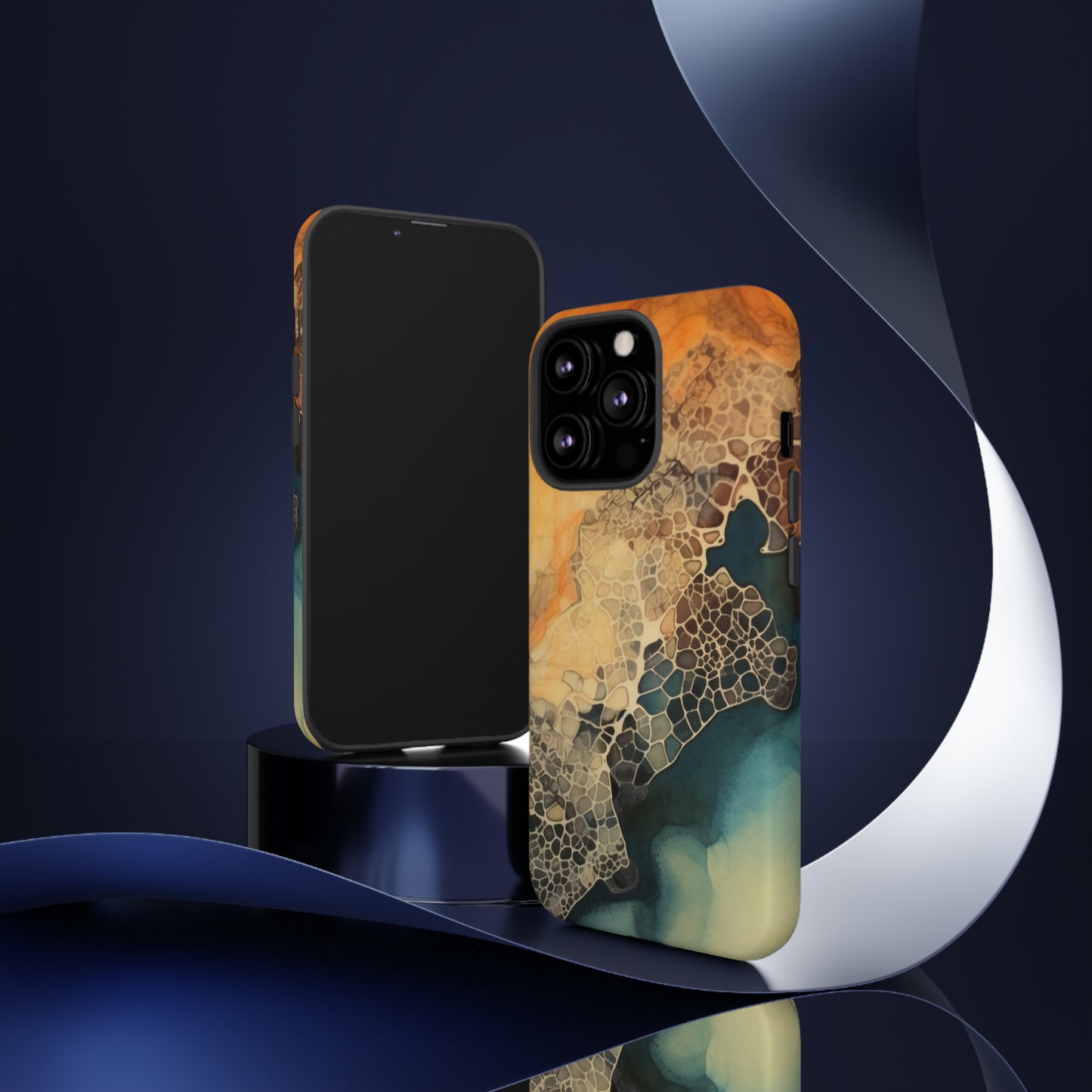 PREMIUM HOLIDAY PHONE Case | Tough Cases For iPhone | Thanksgiving Stylish Phone Case | Latest Modern iPhone Case | iPhone 15 Pro Phone Case - Tree dots Wotton-Waven
