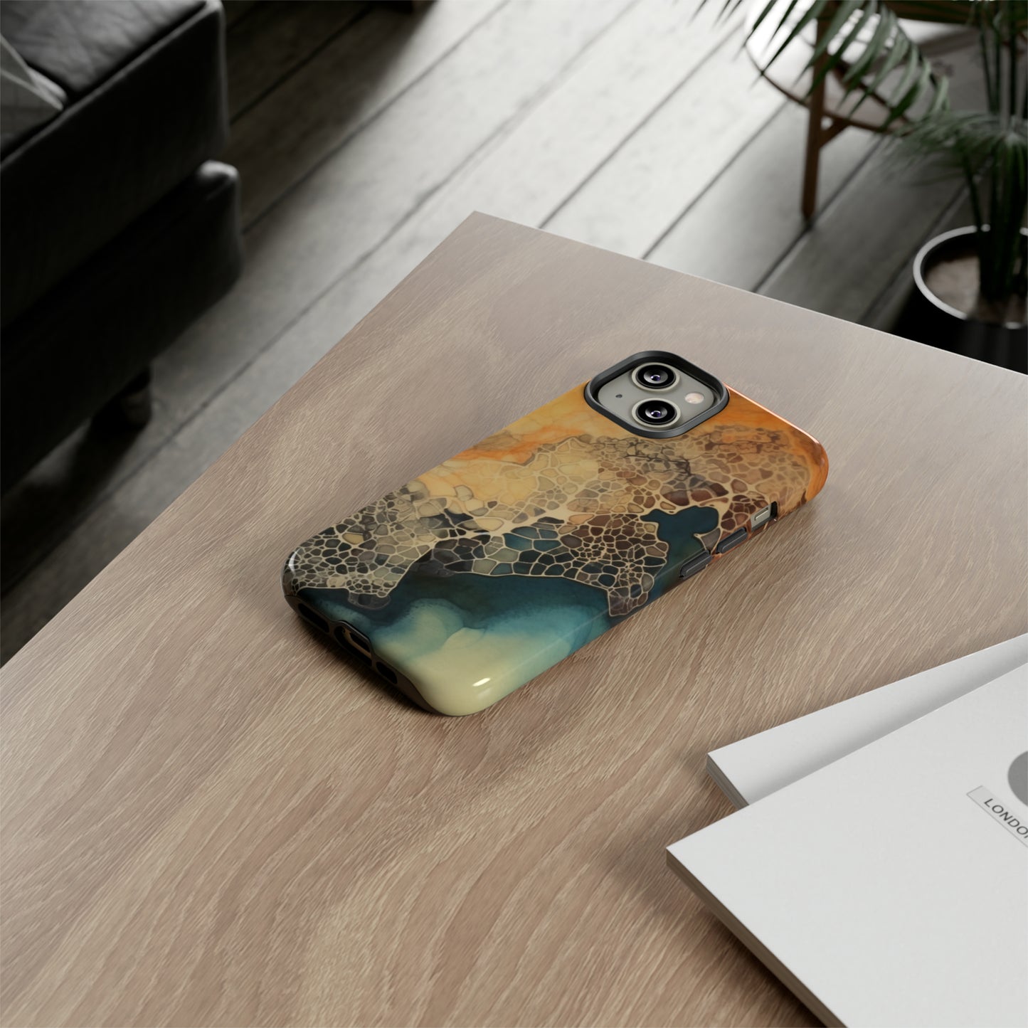 PREMIUM HOLIDAY PHONE Case | Tough Cases For iPhone | Thanksgiving Stylish Phone Case | Latest Modern iPhone Case | iPhone 15 Pro Phone Case - Tree dots Wotton-Waven