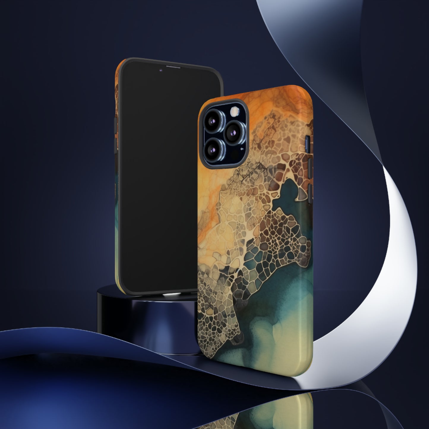 PREMIUM HOLIDAY PHONE Case | Tough Cases For iPhone | Thanksgiving Stylish Phone Case | Latest Modern iPhone Case | iPhone 15 Pro Phone Case - Tree dots Wotton-Waven
