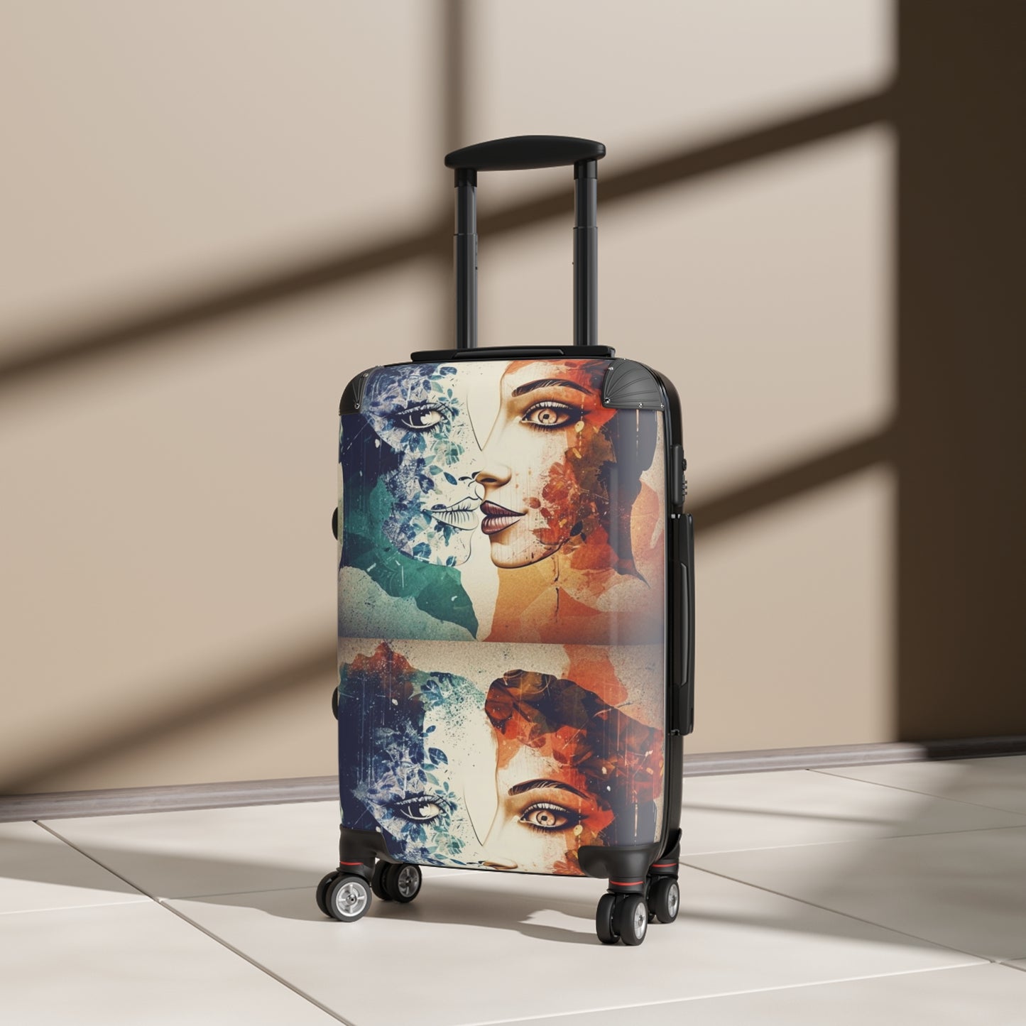Suitcase - Tree dots Wotton-Waven