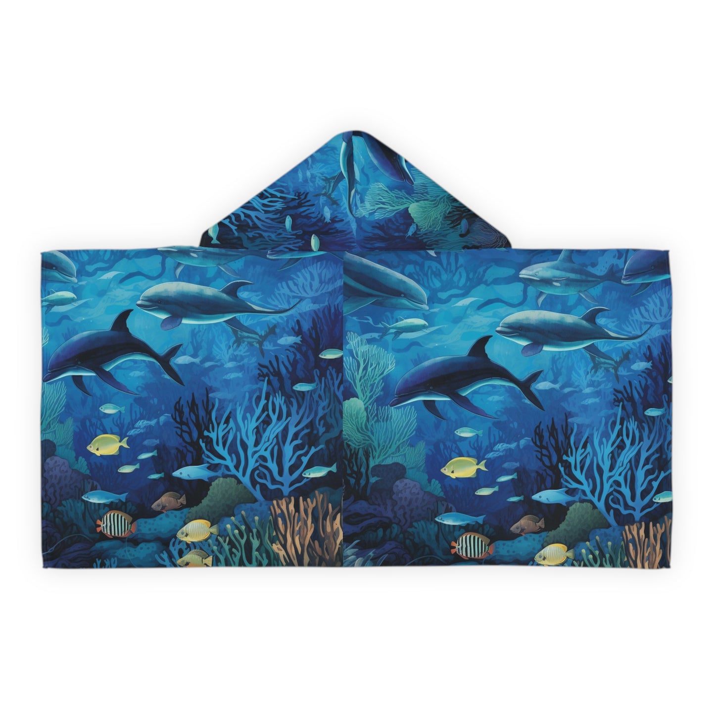 Youth Hooded Towel - Tree dots Wotton-Waven