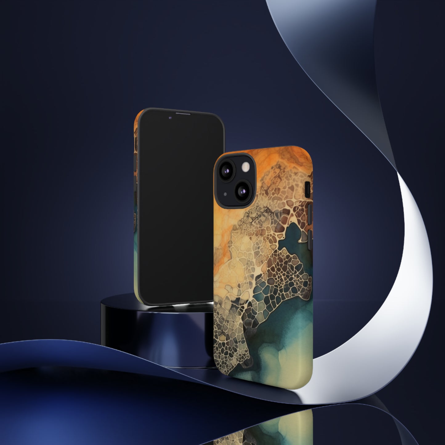 PREMIUM HOLIDAY PHONE Case | Tough Cases For iPhone | Thanksgiving Stylish Phone Case | Latest Modern iPhone Case | iPhone 15 Pro Phone Case - Tree dots Wotton-Waven