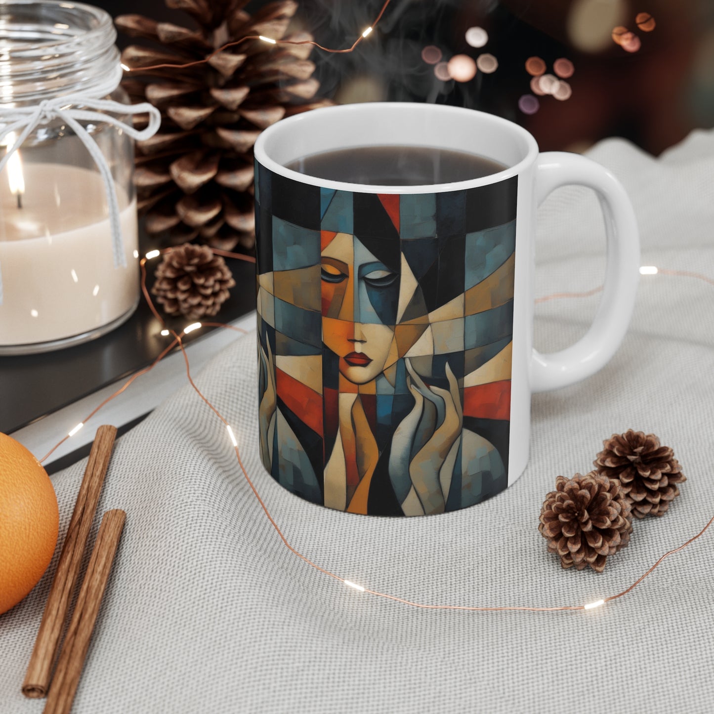 Ceramic Mug 11oz - Tree dots Wotton-Waven