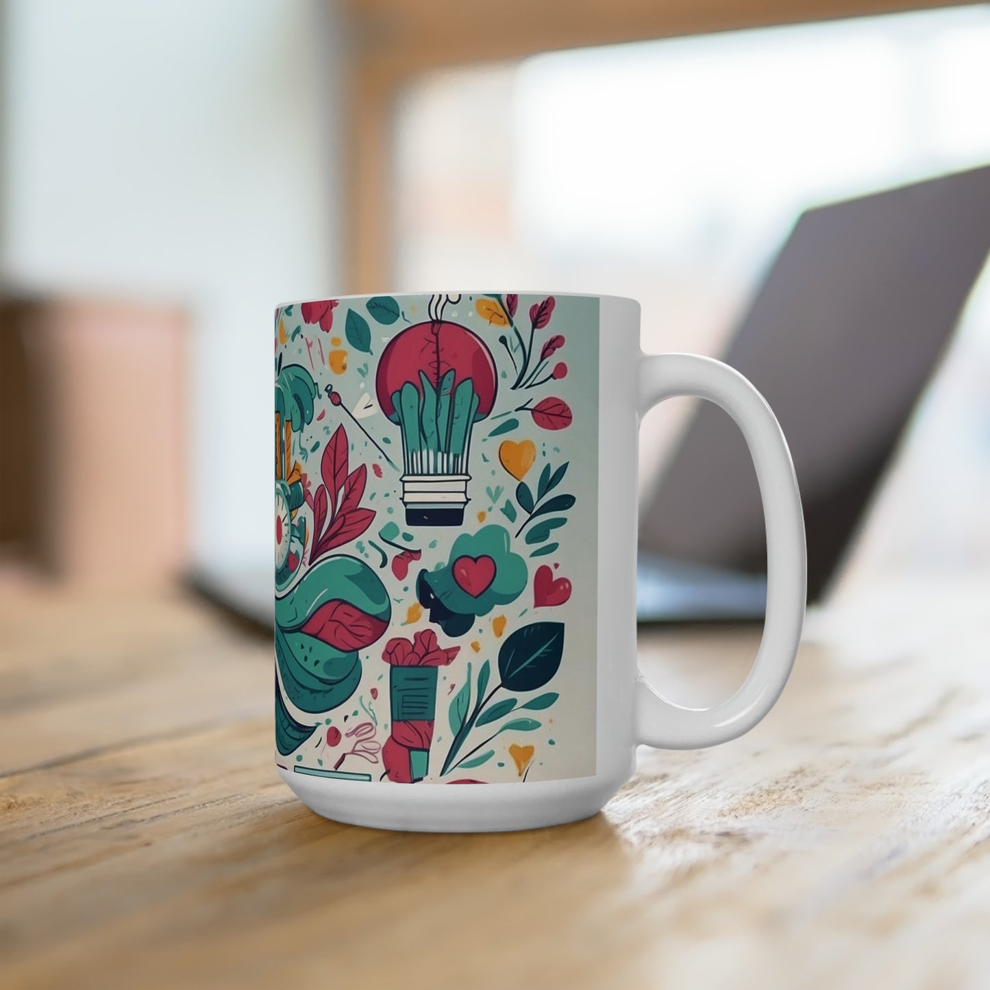 Ceramic Mug 15oz - Tree dots Wotton-Waven