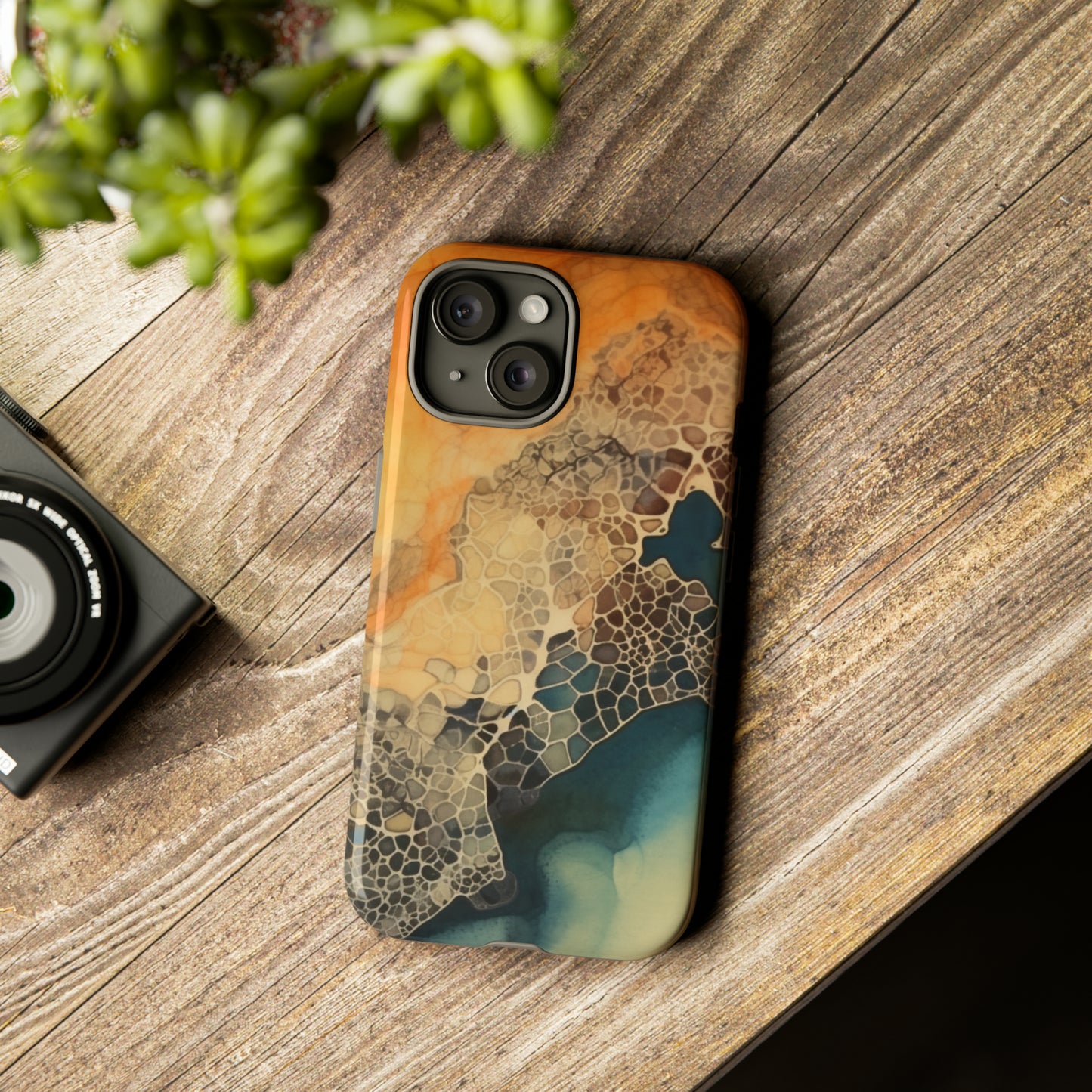 PREMIUM HOLIDAY PHONE Case | Tough Cases For iPhone | Thanksgiving Stylish Phone Case | Latest Modern iPhone Case | iPhone 15 Pro Phone Case - Tree dots Wotton-Waven