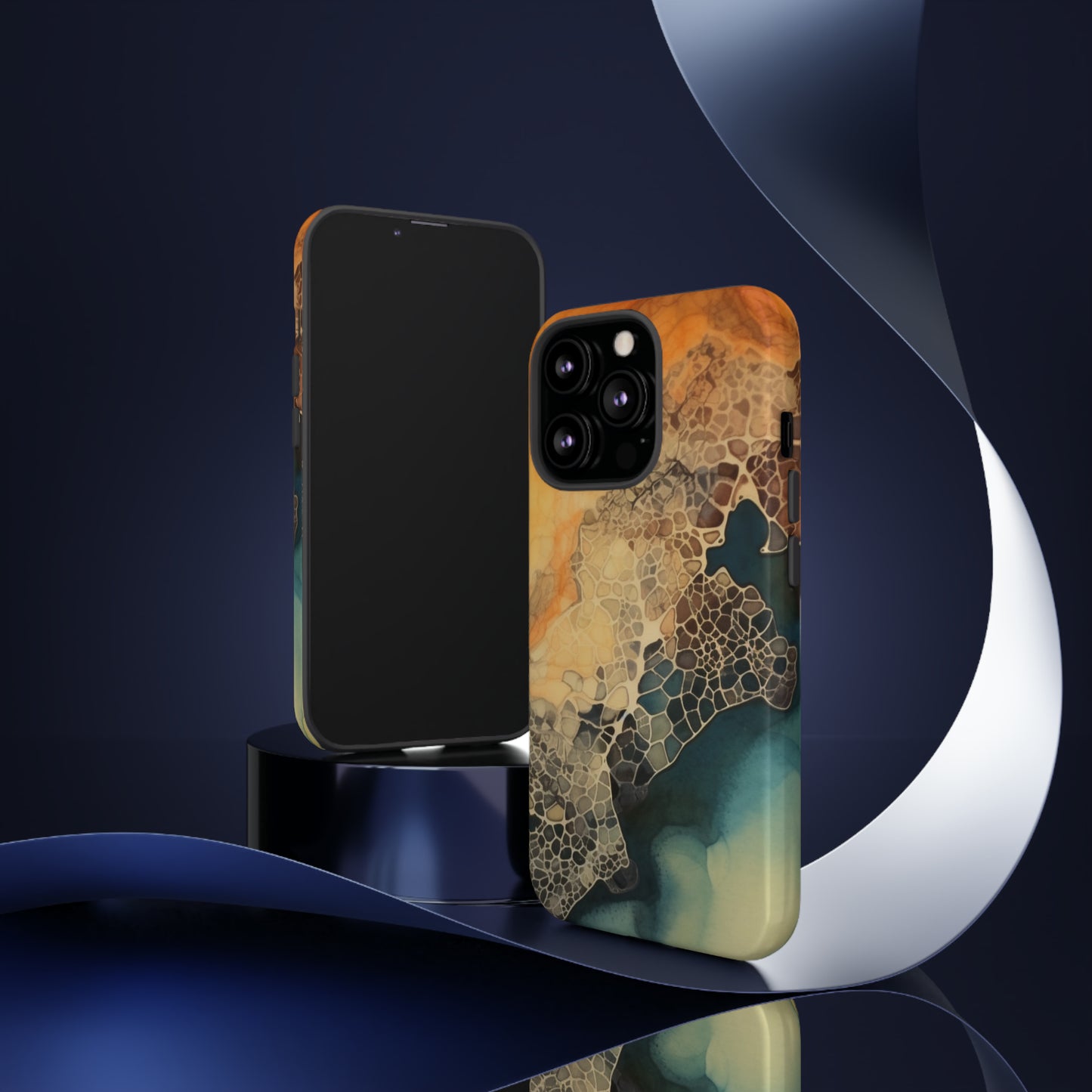 PREMIUM HOLIDAY PHONE Case | Tough Cases For iPhone | Thanksgiving Stylish Phone Case | Latest Modern iPhone Case | iPhone 15 Pro Phone Case - Tree dots Wotton-Waven