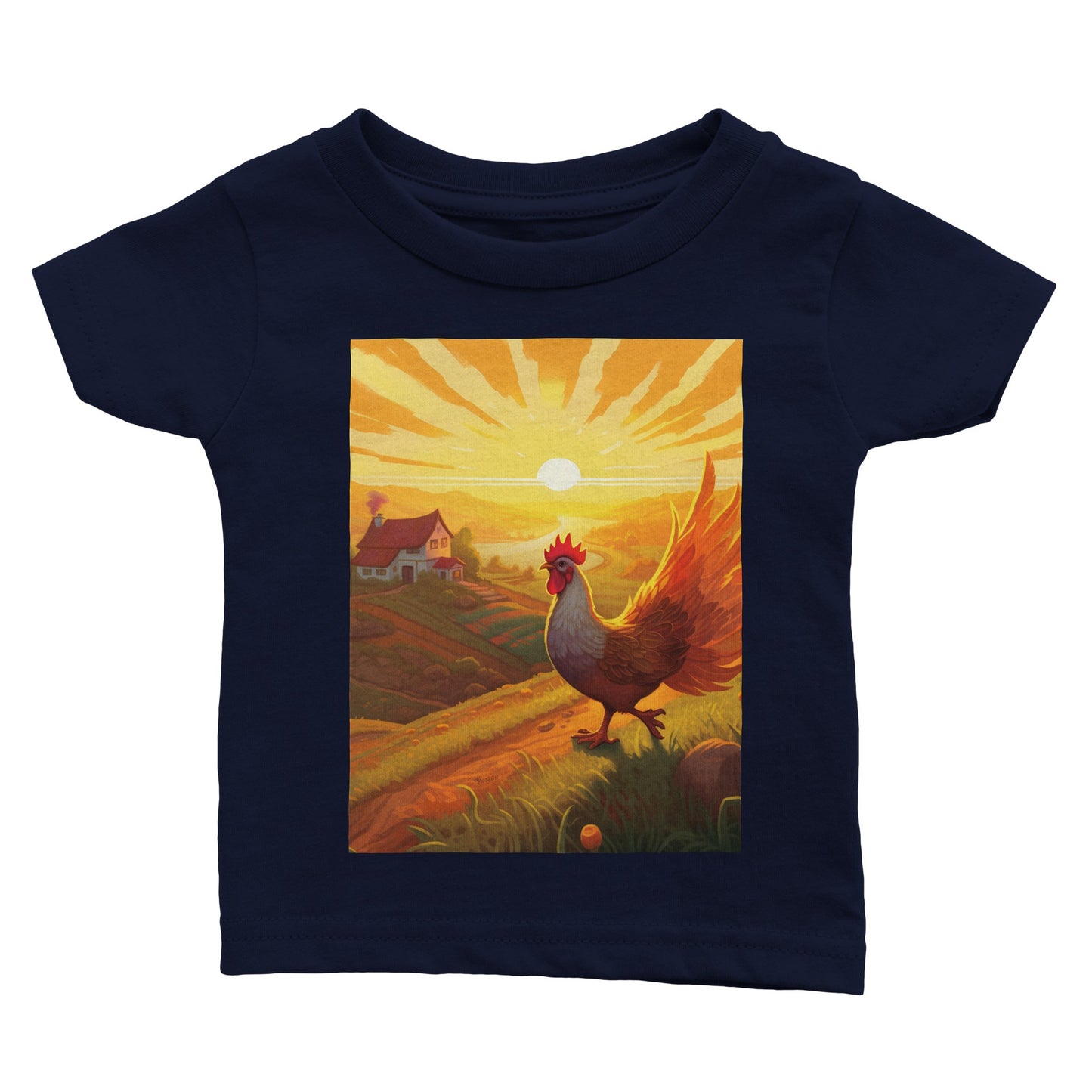 Classic Baby Crewneck T-shirt - Tree dots Wotton-Waven