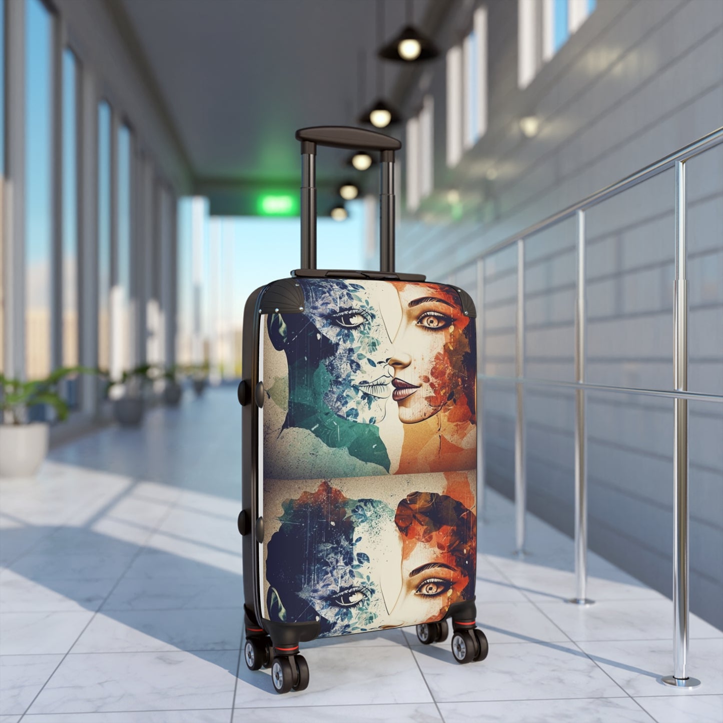 Suitcase - Tree dots Wotton-Waven