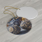 Ceramic Ornament, 4 Shapes - Tree dots Wotton-Waven