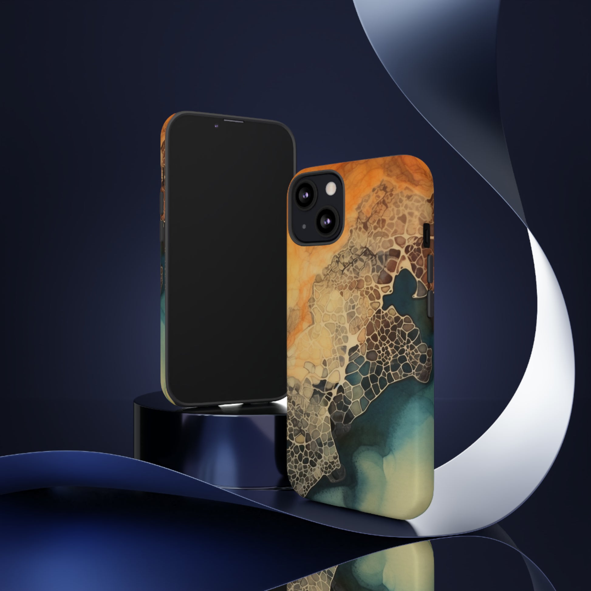 PREMIUM HOLIDAY PHONE Case | Tough Cases For iPhone | Thanksgiving Stylish Phone Case | Latest Modern iPhone Case | iPhone 15 Pro Phone Case - Tree dots Wotton-Waven