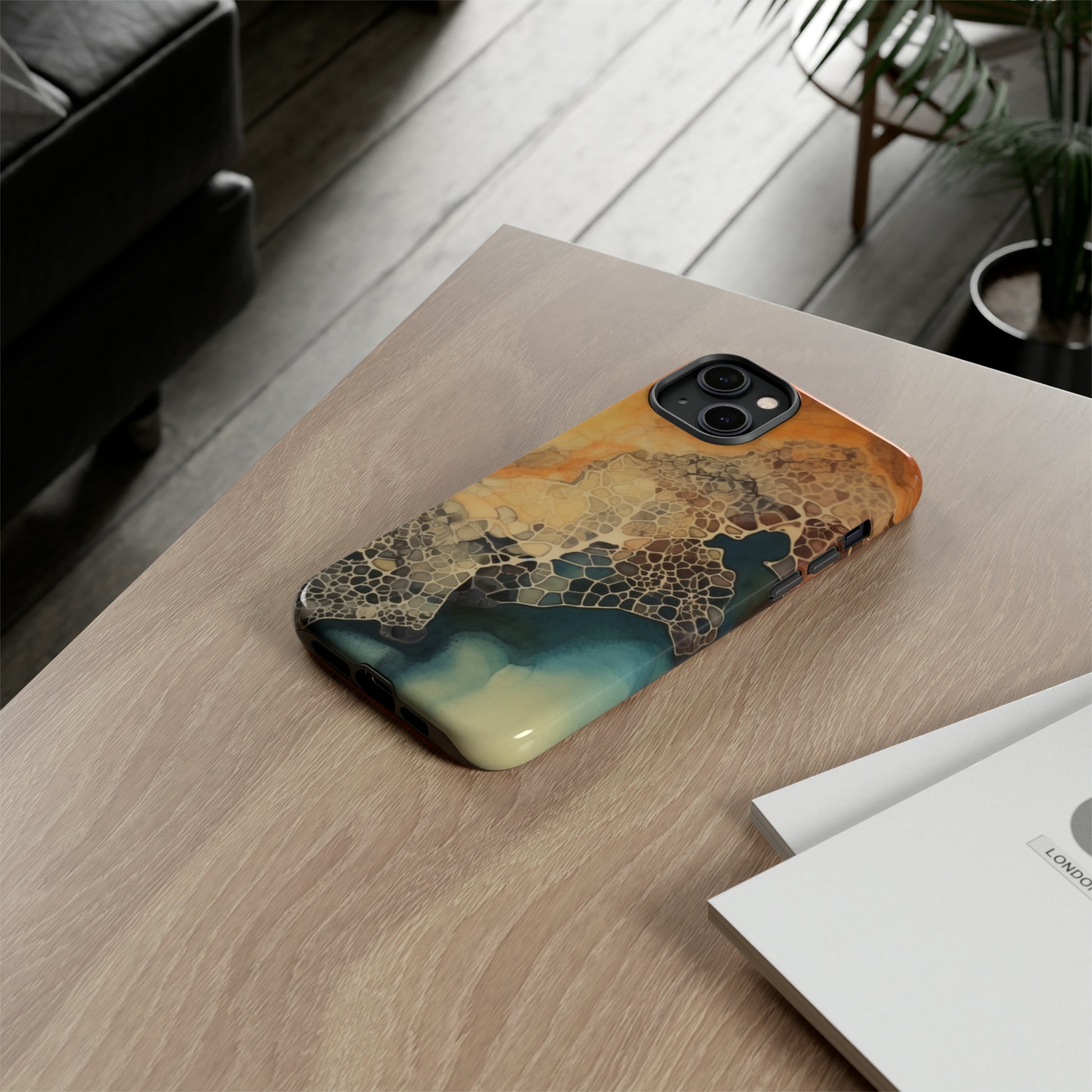 PREMIUM HOLIDAY PHONE Case | Tough Cases For iPhone | Thanksgiving Stylish Phone Case | Latest Modern iPhone Case | iPhone 15 Pro Phone Case - Tree dots Wotton-Waven
