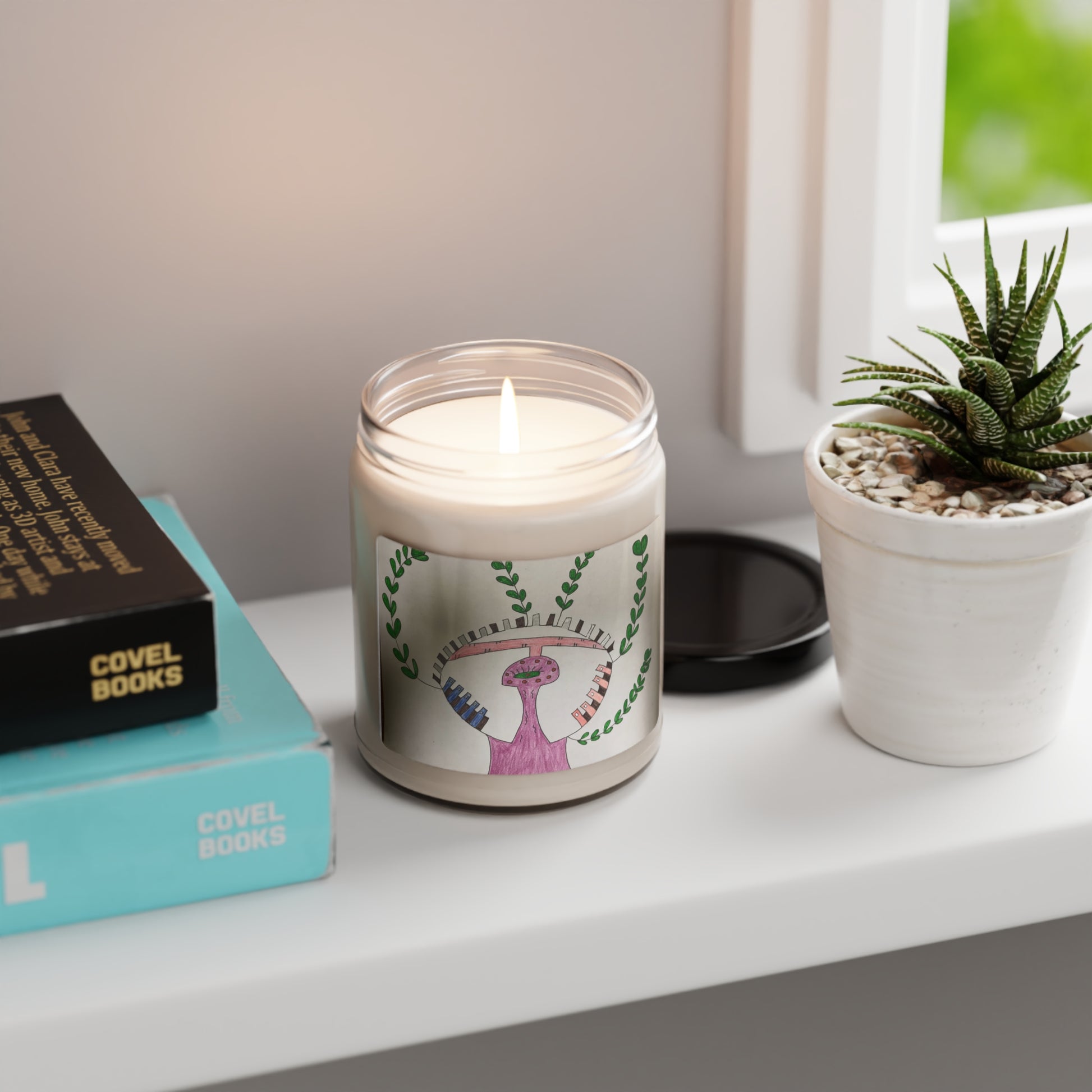 Scented Soy Candle, 9oz - Tree dots Wotton-Waven