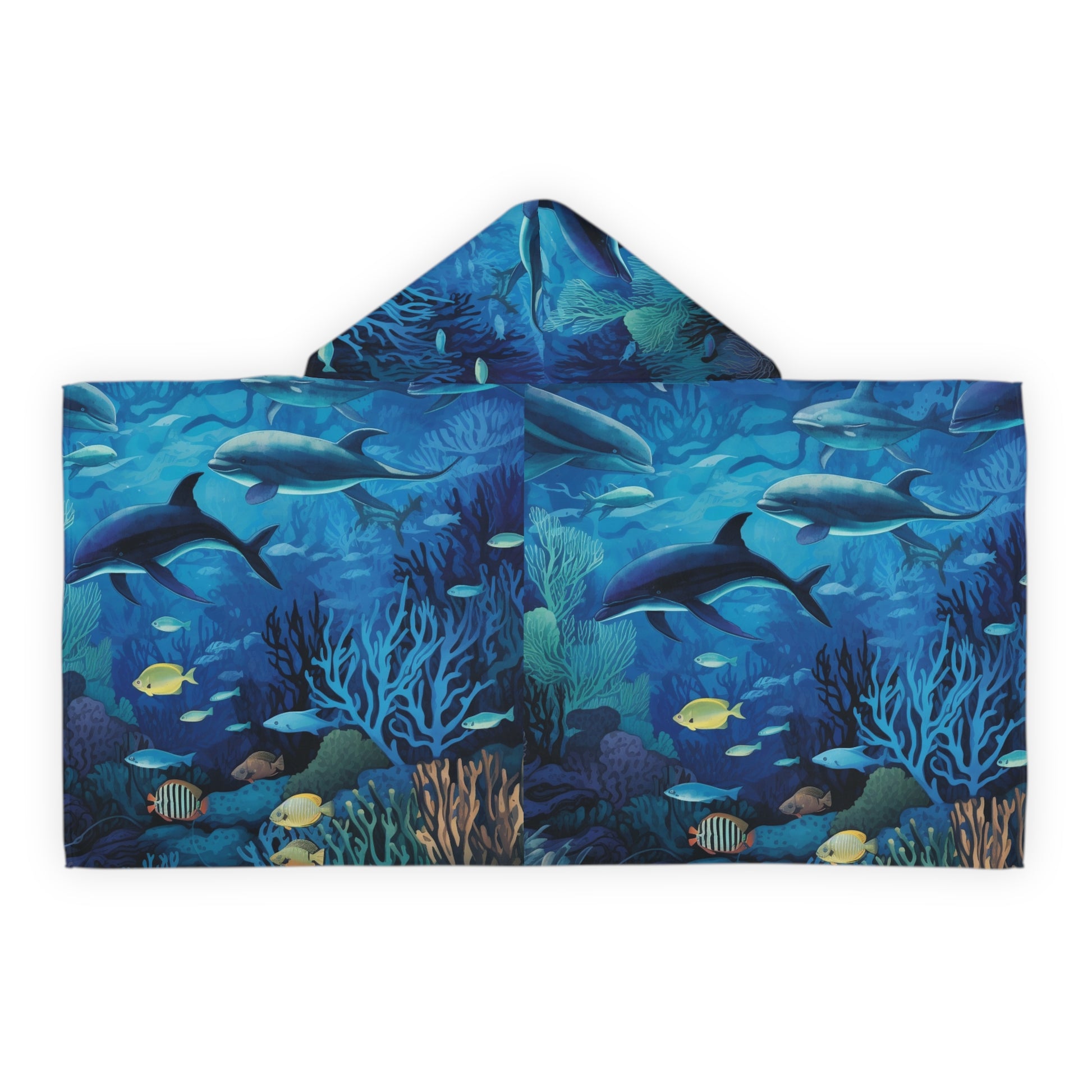 Youth Hooded Towel - Tree dots Wotton-Waven