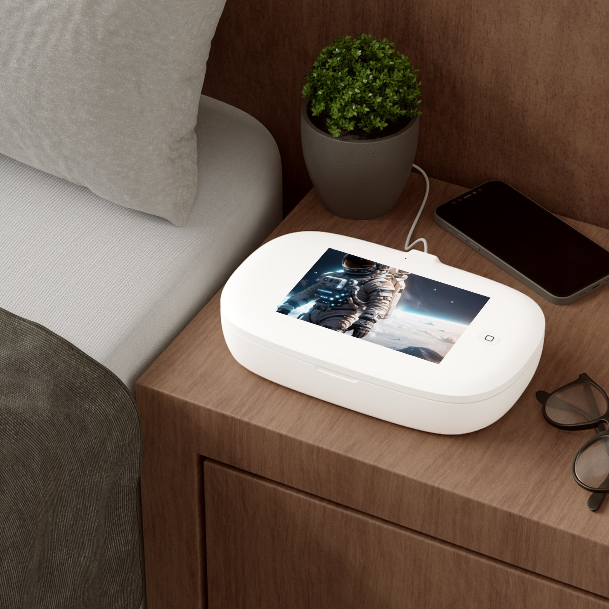 UV Phone Sanitizer and Wireless Charging Pad - Tree dots Wotton-Waven