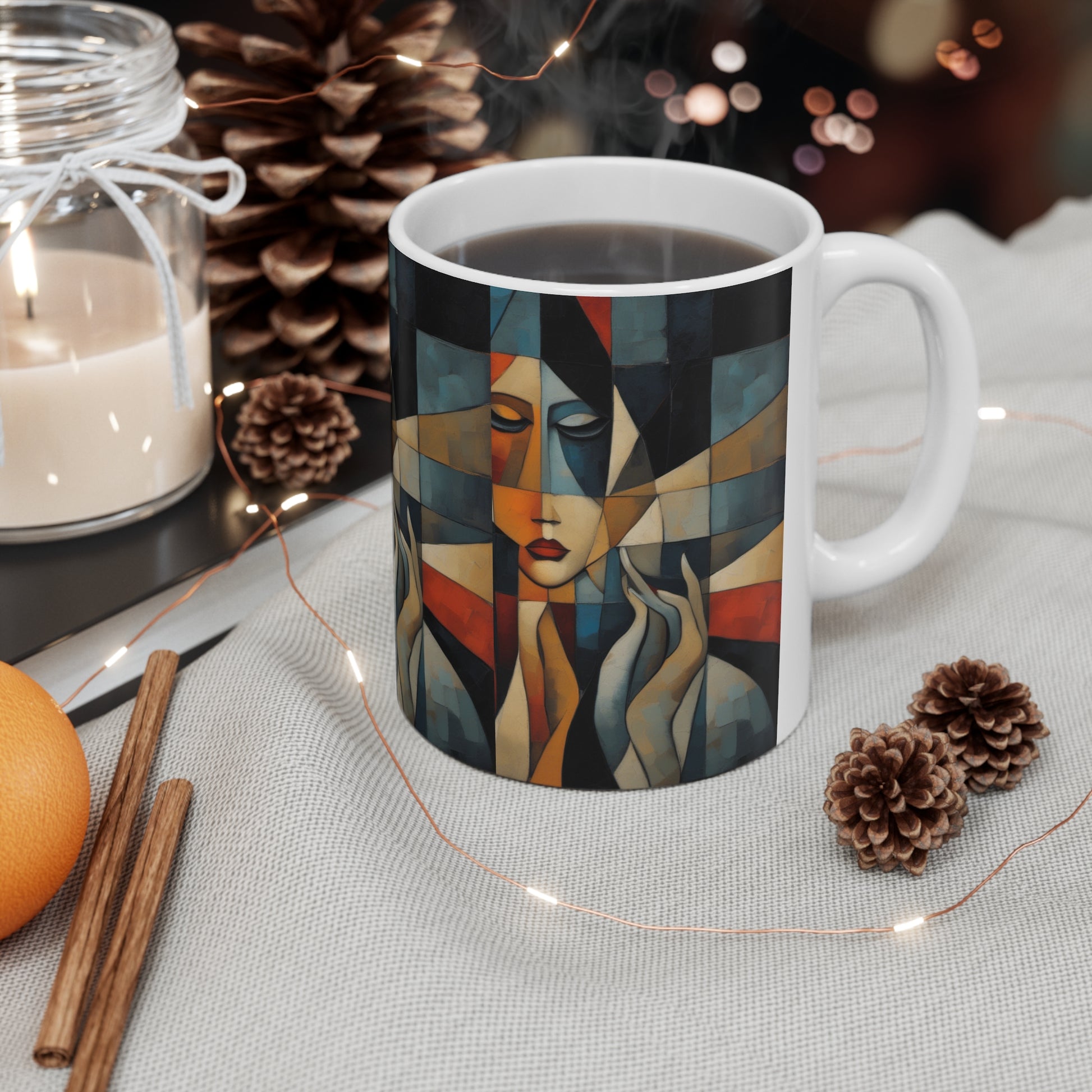 Ceramic Mug 11oz - Tree dots Wotton-Waven