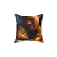 Spun Polyester Square Pillow - Tree dots Wotton-Waven